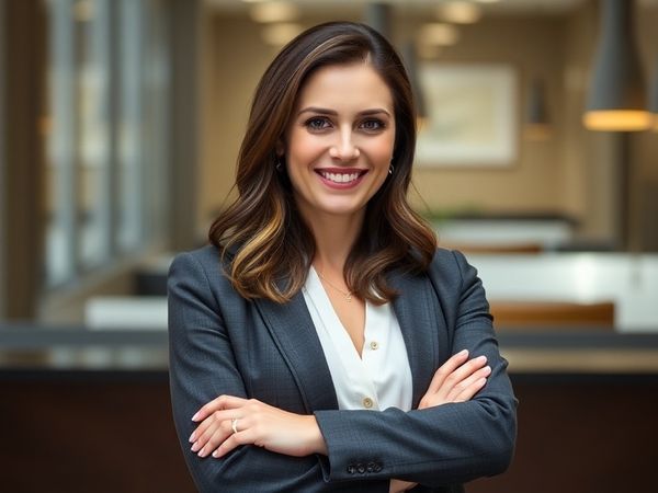 AI headshot sample, business portrait